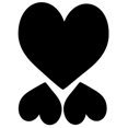thumbnail image 1 of Wallies 16060 Sticker Grand Mur Coeurs Tableau, 1 of 1