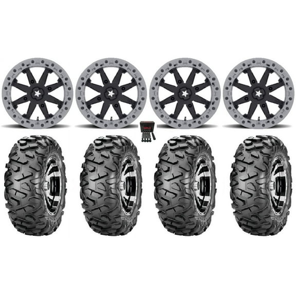 MSA Lok2 Beadlock 14" UTV Wheels 28" BigHorn Tires Can-Am Maverick X3 / Honda Pioneer 1000 / Talon