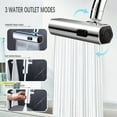 thumbnail image 4 of 3 in 1 Large‑Scale 360° Waterfall Kitchen Faucet Touch‑Controlled Swivel Spout with Extender Zinc Alloy Chrome Finish Modern Sink Faucet for Fruit Vegetable Washing, 4 of 6