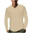 thumbnail image 4 of DecSea Mens Shawl Collar V Neck Sweater Shirts Lightweight Muscle Long Sleeve T Shirts Fitted Knitted Pullover Thermal Tops, 4 of 8