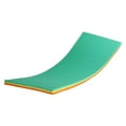 thumbnail image 1 of Estera flotante de agua enrollada enrollada hacia arriba cómoda colchoneta de manta familiar a naranja amarilla verde, 1 of 8