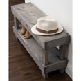 thumbnail image 5 of del Hutson Designs Classic Solid Pine Wood End Table Bench, Gray, 5 of 5