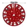thumbnail image 3 of Classic Christmas Tree Skirt and Collar Set for Winter Party Celebration Decorative, 3 of 6