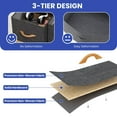 thumbnail image 5 of ModFusion Modern 5 Foldable Drawers Fabric Dresser Unit Organizer with Wood Handle – Dark Gray, 5 of 8