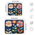 thumbnail image 5 of Yayeee Dish Drying Mat for Kitchen Counter Ultra Absorbent Easy Clean Pad 18x16", Simple Floral, 5 of 7