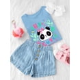 thumbnail image 3 of Hello Cute Panda T-Shirt Toddler -Image by Shutterstock,  2 Toddler, 3 of 4