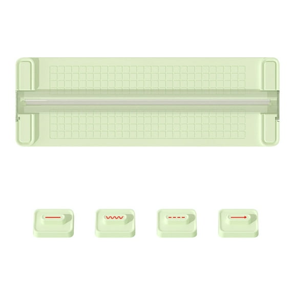 Paper Cutter, 4 In 1 Bidirectional Paper Cutter Portable Paper Photo Trimme Paper Cutter For Craft With Straight Dotted Wavy Line Crease Head Multi Function Scrapbooking Tool, Scrapbook Supplies