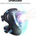 thumbnail image 2 of Kids/Adult Skateboard Elbow and Knee Pads Wrist Guard Protector 6 in 1 Protective Gear Set Ice Roller Skating Cycling Riding Scooter Skateboard Bicycle Inline Skating, 2 of 7