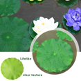 thumbnail image 3 of 4 Sizes Artificial Floating Plants Lotus Leaf Realistic Water Lily Pads For Home Garden Pond Pool8 Pack, 3 of 5