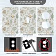 thumbnail image 3 of Yayeee Duplex Wall Plate 1-Gang 4.5"x2.7" Home Receptacle Light Switch Decorative Outlet Cover, Watercolor Forest Pattern, 3 of 7