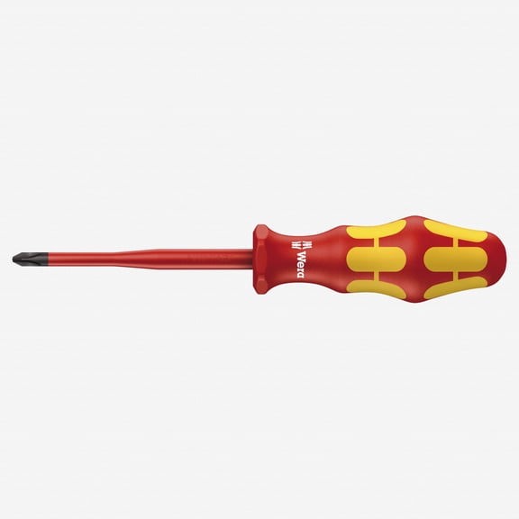 Wera 006455 Kraftform Plus VDE PlusMinus (Phillips/Slotted) Slim Screwdriver, #1 x 80mm