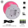 thumbnail image 5 of Luxtrada Sun And Star Moon projector rotating night Light Lamp for kids to sleep 4 LED Bead 360 Degree Romantic Rotating Night Sky Cosmos Star Projector for Christmas And Bedroom Living Room (Pink), 5 of 11