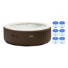 Intex Pure Spa 6 Person Inflatable Bubble Massage Heated Hot Tub with 6 Filters