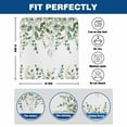 thumbnail image 6 of Green Eucalyptus Leaf Dining Chair Back Cover Only, Spring Country Farmhouse Plants Leaves Set of 6 Chair Back Covers, Removable Washable for Dining Room, Banquet & Holiday Decoration, 6 of 9