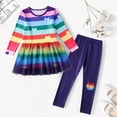 thumbnail image 2 of Rainbow cat Birthday Outfit for Girls Tutu Dress With Pant Party Costume, 2 of 6