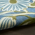 thumbnail image 6 of Nourison Aloha 3'6" x 5'6" Blue Sage Outdoor Floral Flatweave Indoor/Outdoor Area Rug, 6 of 10