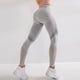 thumbnail image 1 of Mujer fitness leggings yoga costura super elástico sudor absorbente trotar pantalones de color sólido hueco agujero casual caminar legging gris s Inevent AP004679-01, 1 of 7