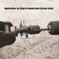 thumbnail image 4 of 1/2inch Car Scissor Jack Adapter Scissor Jack Socket Drill Adapter for Ring Or Double Hole Scissor Jacks, 4 of 5