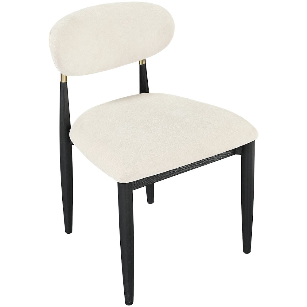 Meridian Furniture Riccio Cream Performance Fabric Dining Side Chair (Set of 2)