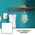 thumbnail image 2 of ORDDIART 5Pcs Children Hanger White Plastic For Bathing Suit Holder Home Use Small Clothing Items, 2 of 8