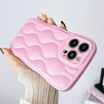 thumbnail image 3 of Water Ripple Glossy Case for iPhone 13 Pro Max Soft TPU Shockproof Camera Protective Back Cover for Women Girl Curly Wave Frame Phone Case for iPhone 13 Pro Max 6.7 Inch Pink, 3 of 8