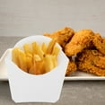 thumbnail image 4 of 24 unids Desechables French Fry Cops Blanco Papel Snack Contenedores Fritones Fries Topes, 4 of 8
