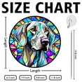 thumbnail image 3 of 89Bloom Weimaraner Window Hanging Stained Glass, Weimaraner Suncatchers for Windows Stained Glass, Stained Glass Dog suncatcher, Dog Stained Glass, 3 of 8