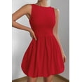 thumbnail image 3 of Vestido de verano PRETTYGARDEN 2025 sin mangas sin mangas con bolsillos rojo, 3 of 8