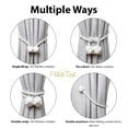 thumbnail image 4 of Minzimin Magnetic Curtain Tiebacks, Curtain Ties, No-Drill Holdbacks, 4 of 8