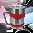 thumbnail image 5 of Linkidea Tumbler Handle Compatible with 30oz YETI Rambler, OZARK TRAIL Tumbler, Portable Anti Slip Travel Mug Grip, Red, 5 of 6
