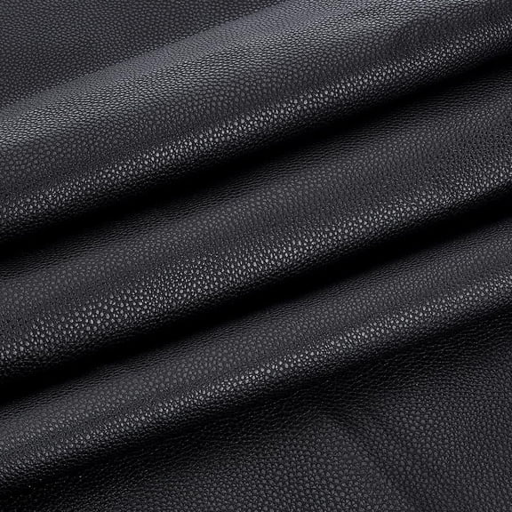 Leather Fabric 1Yard 55"x36" 1mm Thick Black Leather Material Sheets Marine Vinyl Fabric DIY and Craft Materials for Upholstery Cars Outdoor Yachts and Home Furniture