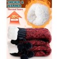thumbnail image 2 of Womens Slipper Fuzzy Grips Socks Fluffy Winter Warm Thick Thermal Cozy Plush Non Slip Cabin Soft Fleece Socks 1Pairs, 2 of 6