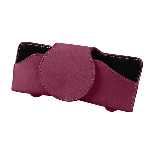 Soporte para gafas de sol para visera de coche, accesorios interiores para camión, tarjeta de boleto rojo