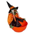 thumbnail image 1 of BKER Halloween Witch Themed Desktop Ornament Fruit Bowl For Festive Decoration And Perfect For Celebrations And Parties, 1 of 5