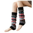 thumbnail image 1 of Jambières Tricotées Flocon de Neige de Noël Bas de Mode Hiver pour Femmes Doux Chaud Confortable, 1 of 4