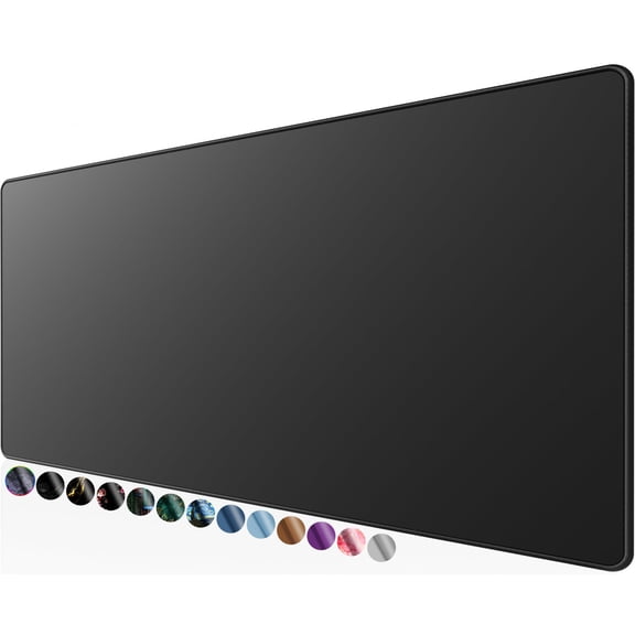 MaxGear Large Gaming Mouse Pad 31.5x11.8 Inch, Extended Desk Mat with Stitched Edges, Non-Slip Base, Water-Resistant Micro-Weave Cloth, Black