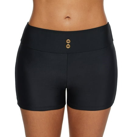 Swim Women Beach Bikini Bikini Swim Swimwear Waist Briefs Bottoms Running Shorts Shorts Bottom High Beach Swimwears Tankinis Set Black XL