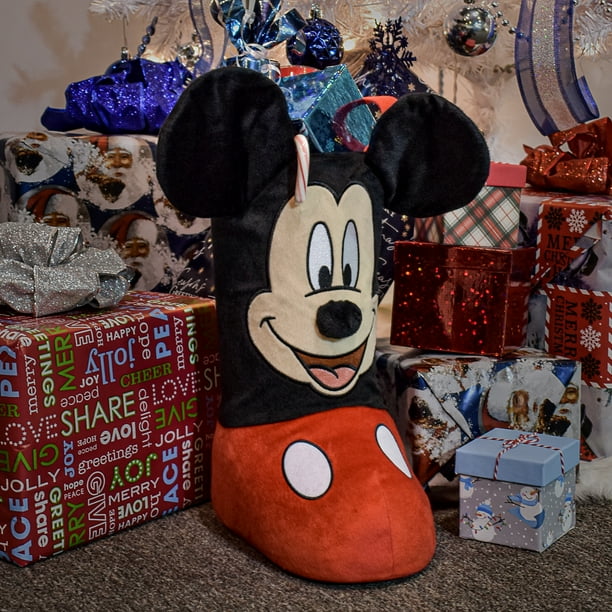 Disney Mickey Mouse Plush 3D Christmas Stocking - 13