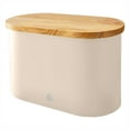 thumbnail image 2 of Salton Swan Kitchen Nordic Steel Bread Bin w/ Cutting Board Lid, Cotton White, 2 of 5