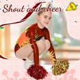 thumbnail image 6 of NOGIS 4 Pcs Cheerleading Pom Poms Bulk Cheer Pom Poms Sets Metallic Foil Fun Spirited Cheer with Plastic Handles, Cheerleader Pom Poms for Kids Adults Sports Match Cheering Squad (Red, Gold), 6 of 7