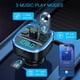 thumbnail image 5 of Transmisor FM Bluetooth para coche, kit adaptador de radio inalámbrico para coche, cargador universal para coche con carga USB dual, llamadas manos libres, reproductor de música, 5 of 5