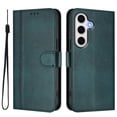 thumbnail image 2 of For Samsung Galaxy A25 5G 6.5inch Phone Case Wallet, Flip Leather TPU Cover with Card Holder Wrist Strap Shockproof Phone Case,Dark Green,For Galaxy A25 5G, 2 of 11