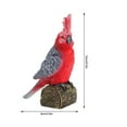thumbnail image 2 of Fridja Parrot Animal Toys Figurines Home Decorate Preschool Educational, 2 of 2