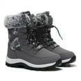 thumbnail image 3 of Women’s Snow Boot Waterproof Lace Up Mid-Calf Outdoor Winter Rubber Sole Deep Tread, 3 of 5