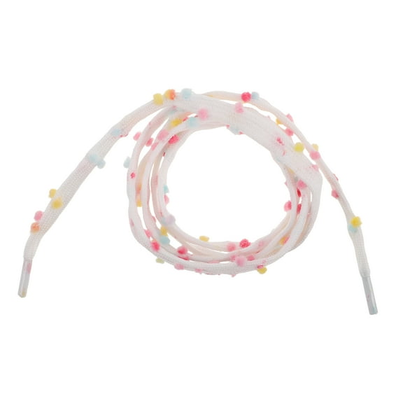 HONMEET Flat Shoelaces 1 Pair Multi Color for Sneakers Personalization Youth