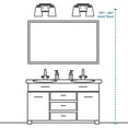 thumbnail image 3 of Progress Lighting P300265 Dwyer 2 Light 14" Wide Bathroom Vanity Light - Stainless Steel, 3 of 8