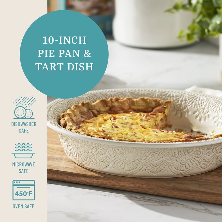 The Pioneer Woman Vintage Lace 10-Inch Cream Pie Pan photo 2