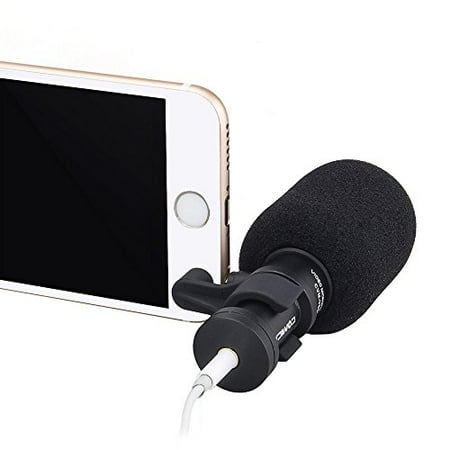 Comica CVM-VS08 Professional Cardioid Condenser Directional Mini Shotgun Microphone for Smartphones,Vlogging Microphone for (Best Shotgun Mic For Vlogging)