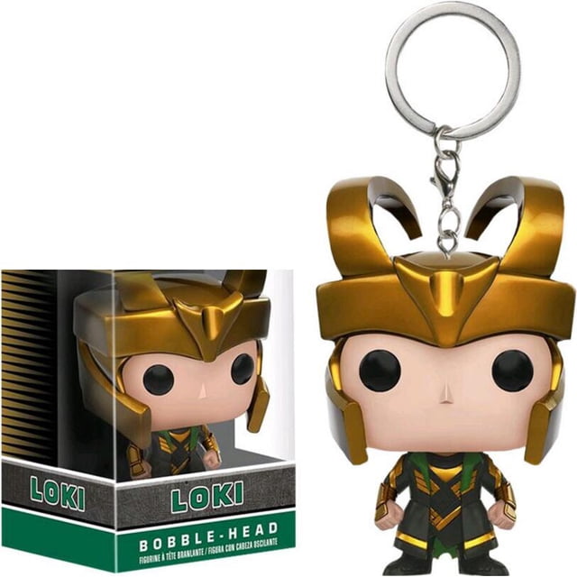 Funko Pop-llavero de vinilo de Capitán América, muñeco coleccionable de Inro Man, Deadpool, Spider Man, Thanos, Thor, el mejor regalo para niños Fivean unisex