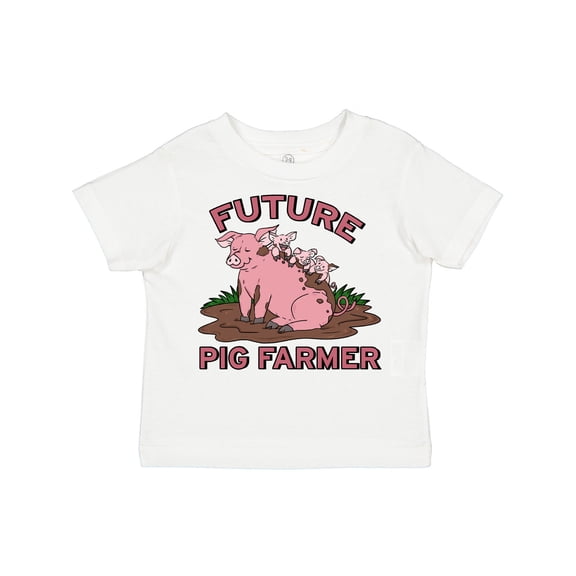 Inktastic Future Pig Farmer with Cute Pig Family Boys or Girls Toddler T-Shirt